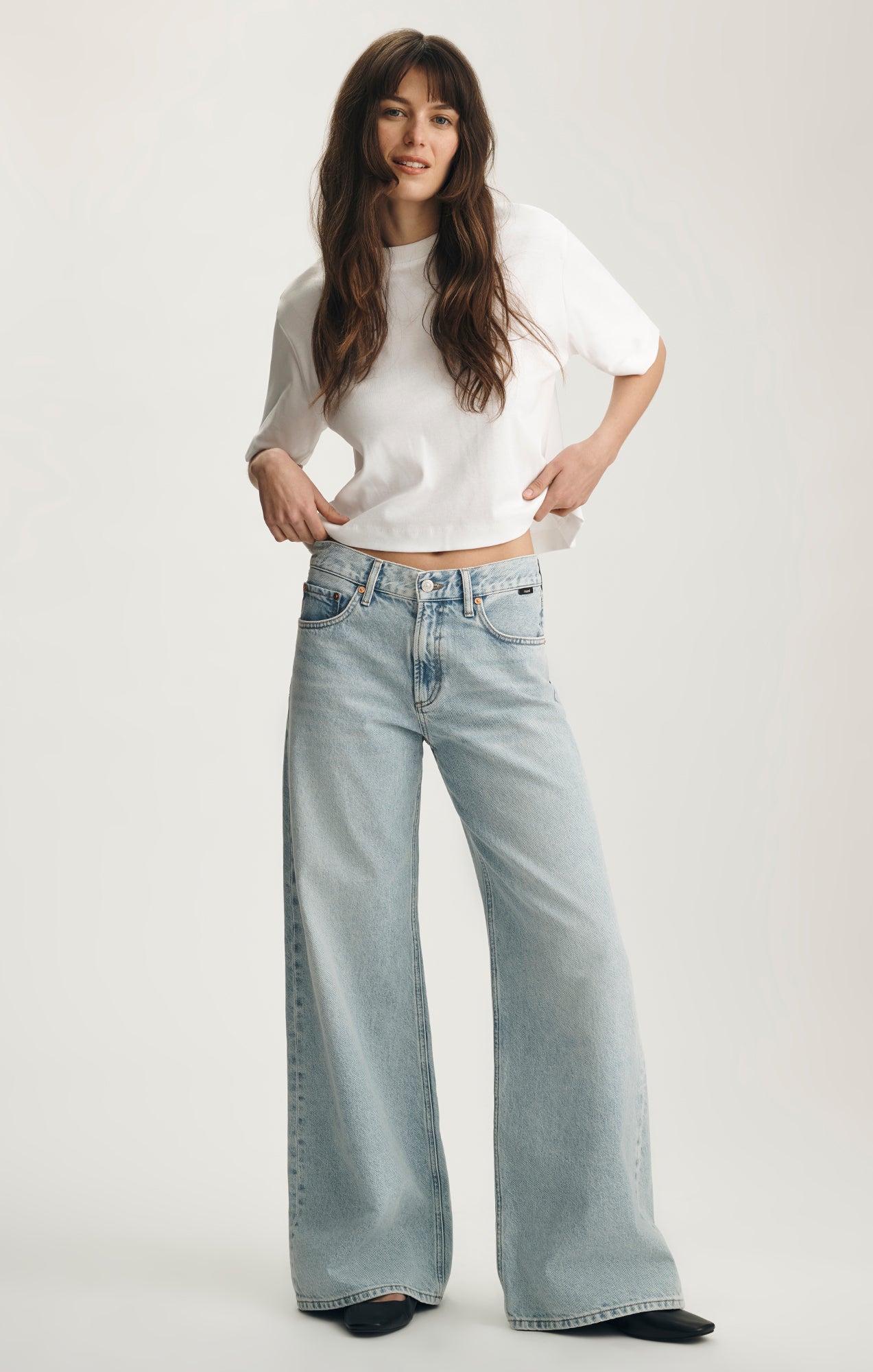 Mavi Women's Sandy Wide Leg In Bleached Classic Denim – Mavi Canada