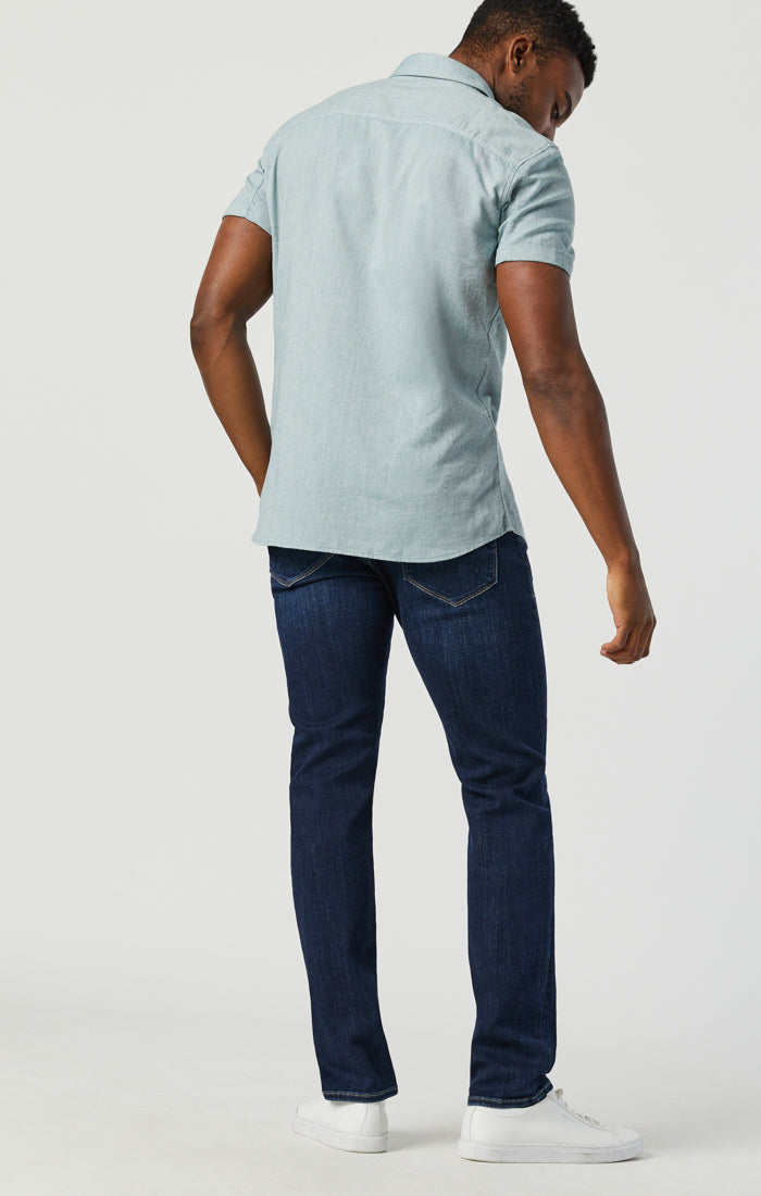 MARCUS SLIM STRAIGHT LEG JEANS IN DEEP FEATHER BLUE - Mavi Jeans