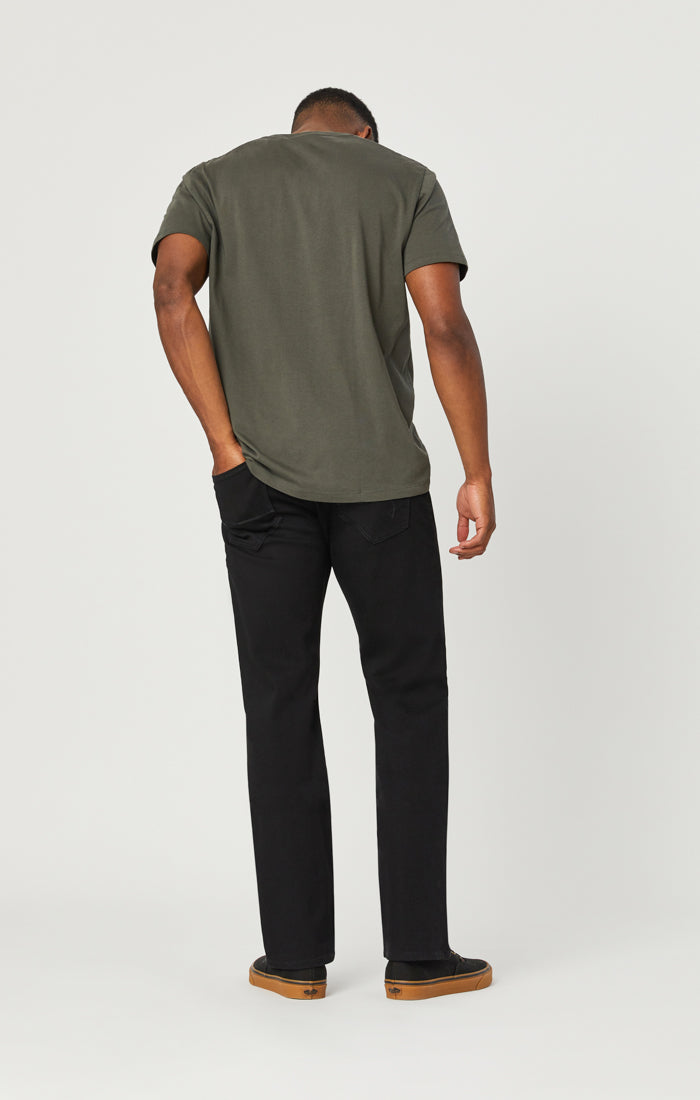 ZACH STRAIGHT LEG JEANS IN DOUBLE BLACK SUPERMOVE - Mavi Jeans