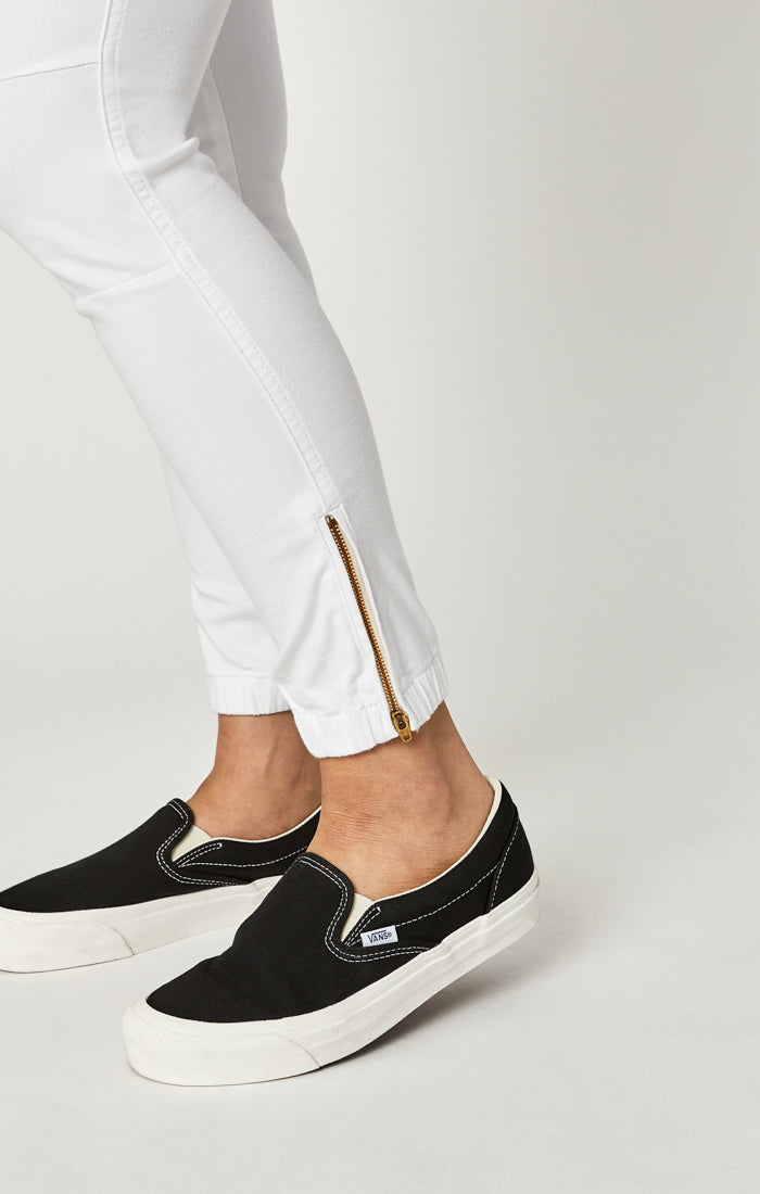 IVY SLIM CARGO PANTS IN WHITE TWILL - Mavi Jeans