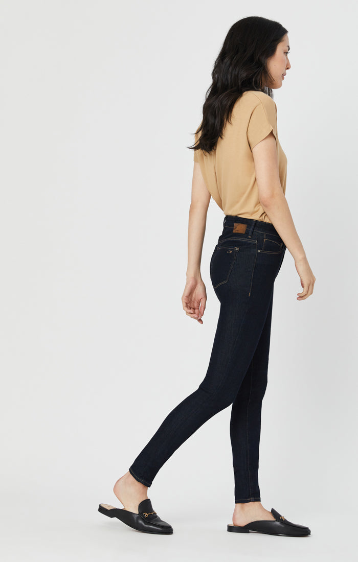 Women's High-Rise Dark Wash Super Skinny Jeans