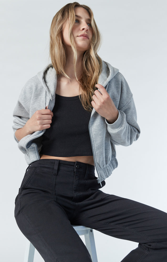 SHELIA FRONT POCKET STRAIGHT IN BLACK BEAUTY TWILL - Mavi Jeans