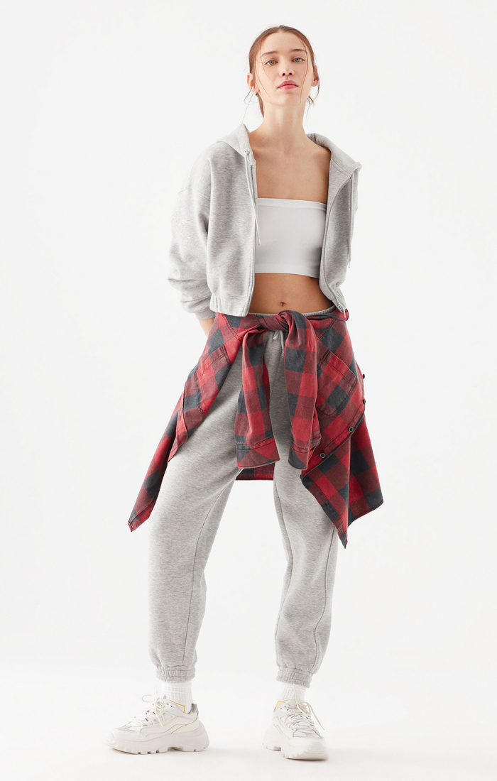 SWEATPANTS IN GREY MELANGE - Mavi Jeans