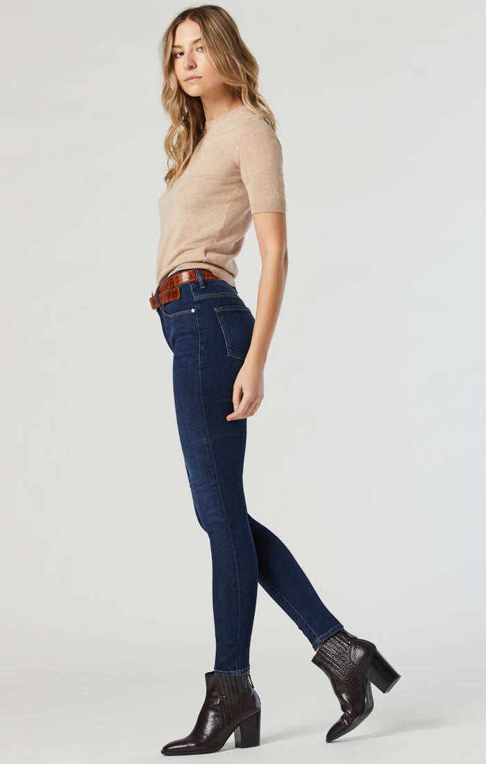 Mavi Women's Alissa Super Skinny Jeans In Indigo Supersoft Chic
