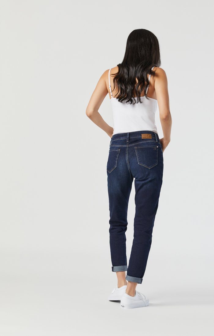 ADA BOYFRIEND JEANS IN INDIGO BRUSHED TRIBECA - Mavi Jeans