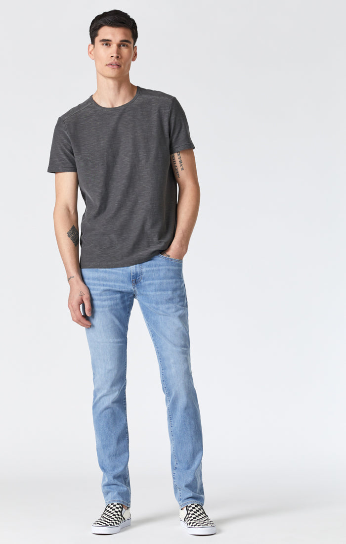 Mavi Men's Jake Slim Leg Jeans in Light Indigo Williamsburg
