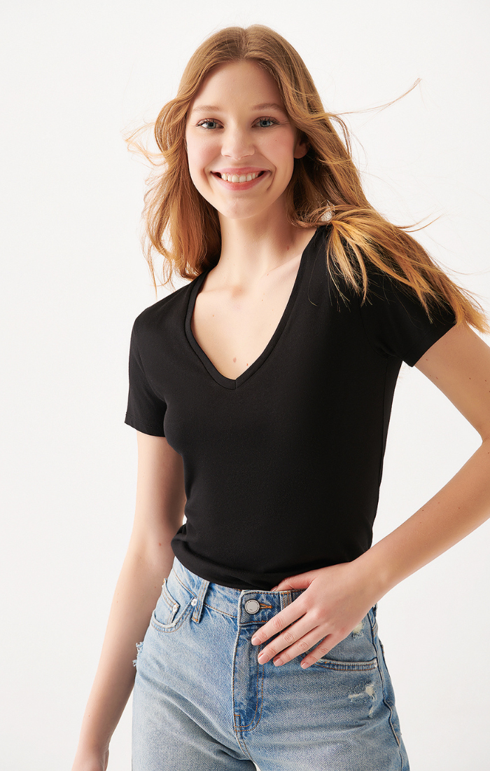 Women's t shirts best sale with longer short sleeves