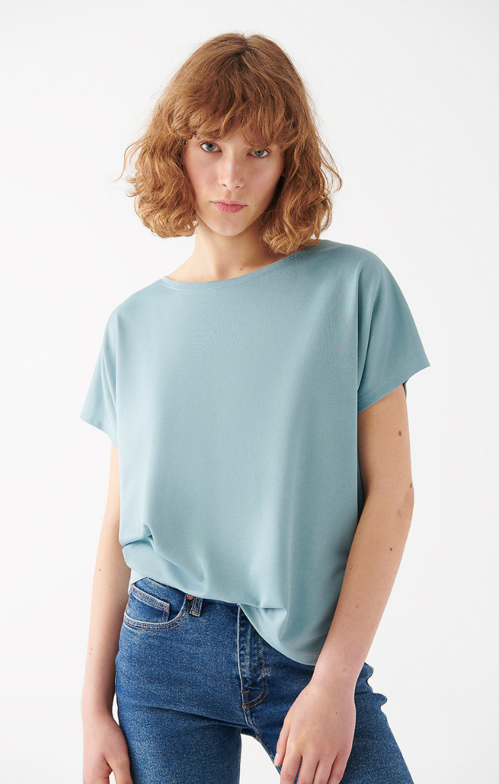 Mavi Women s Short Sleeve T Shirt In Light Blue