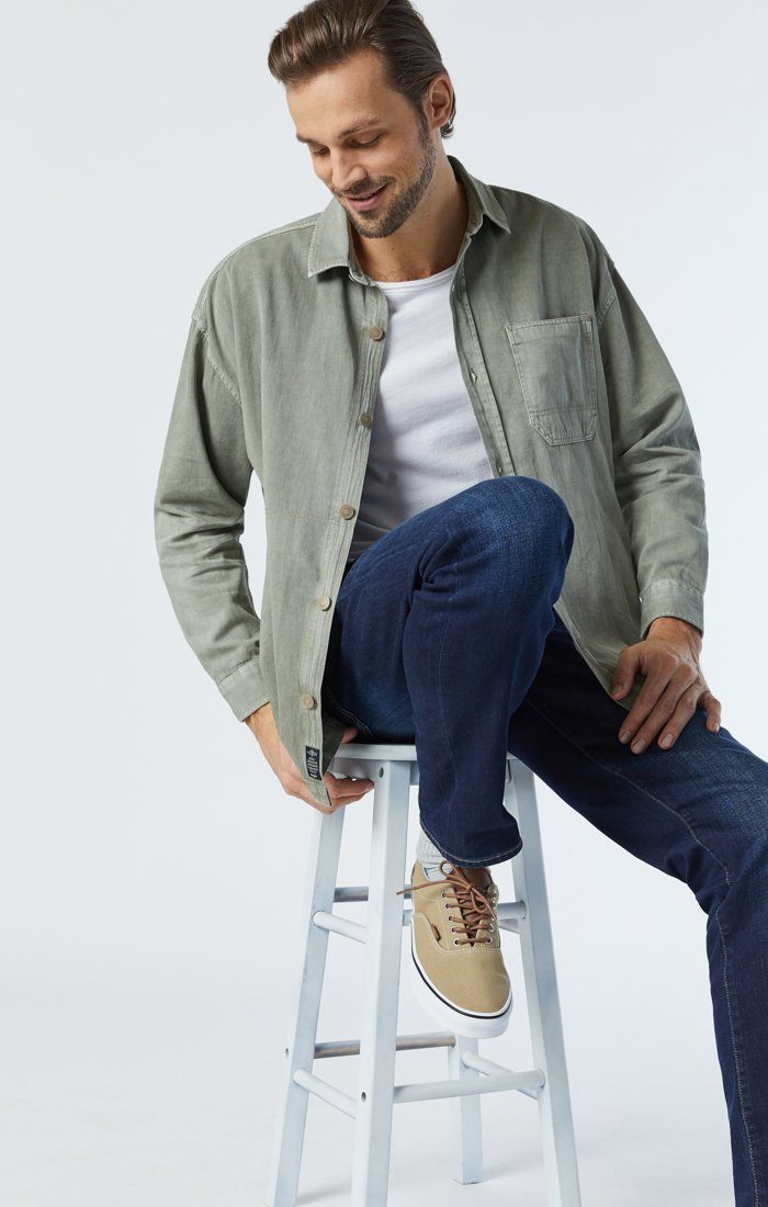 ZACH STRAIGHT LEG IN DARK BLUE NASHVILLE - Mavi Jeans