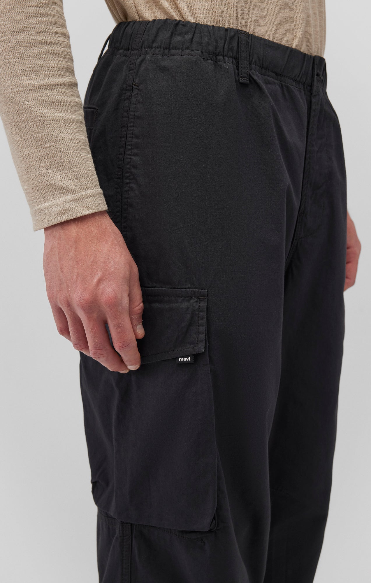 DOUBLE POCKET CARGO PANTS IN PHANTOM - Mavi Jeans