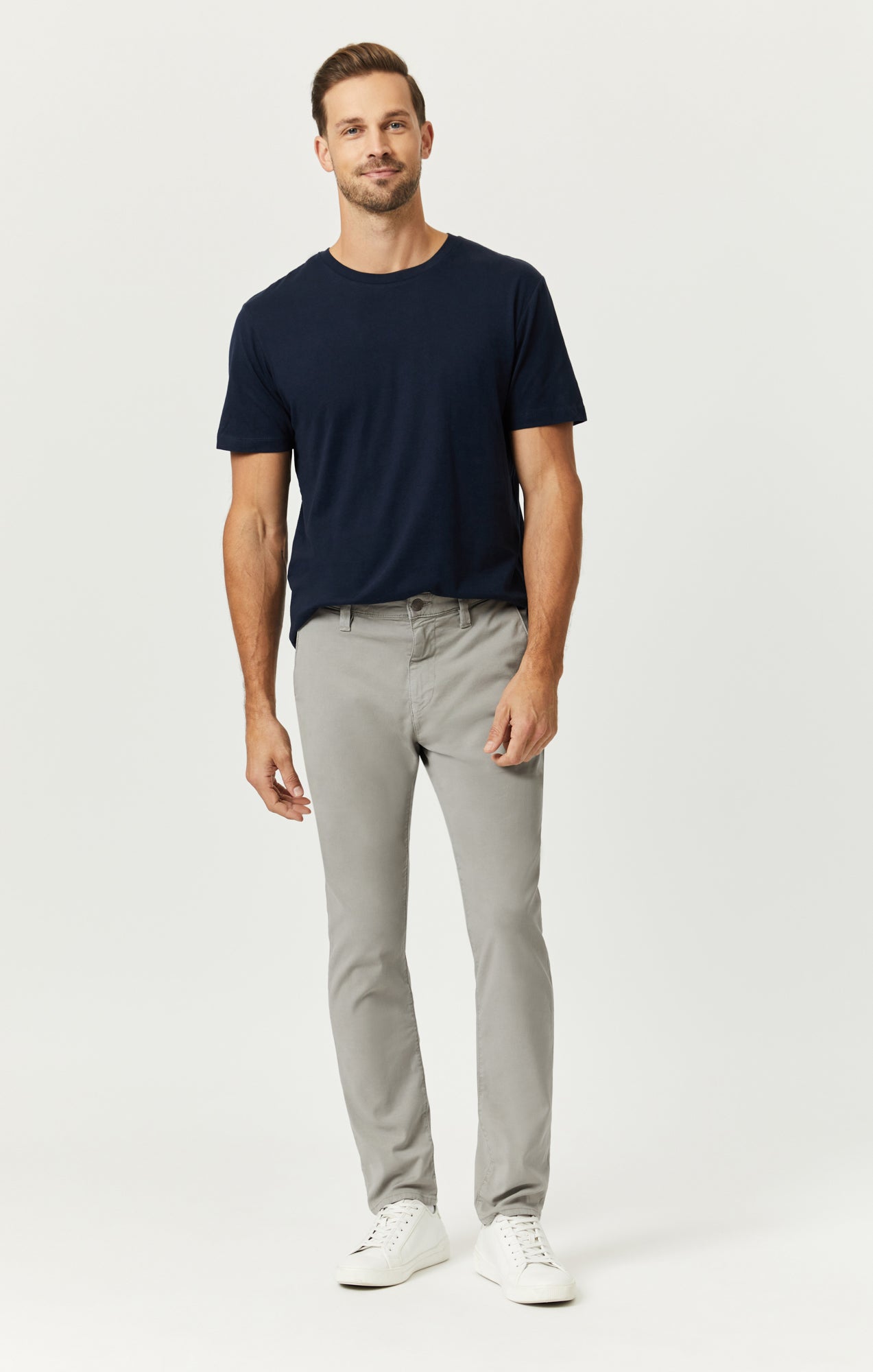 MILTON SLIM STRAIGHT CHINO IN IRON LUXE TWILL - Mavi Jeans