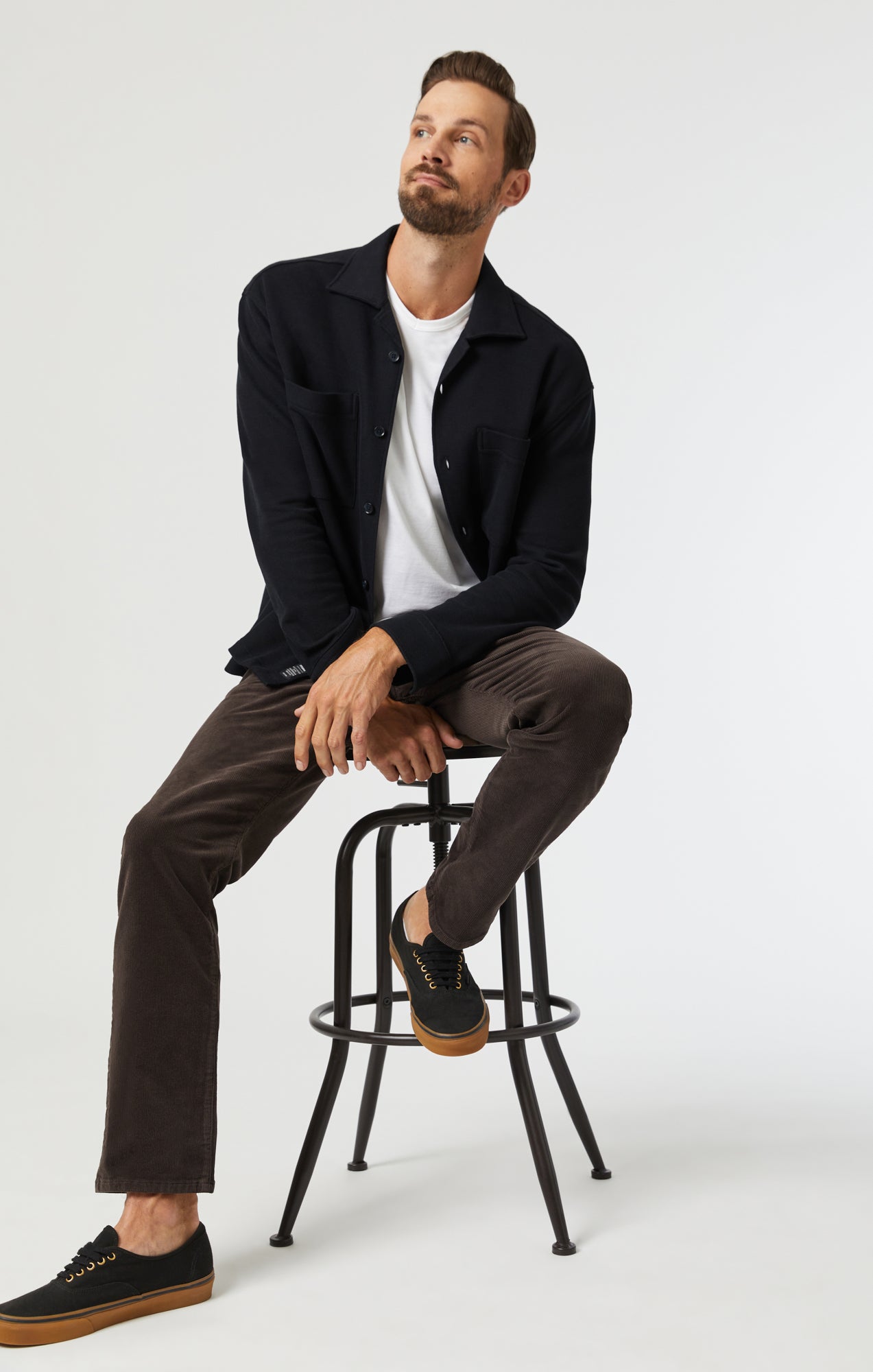 MARCUS SLIM STRAIGHT LEG IN ESPRESSO CORD - Mavi Jeans
