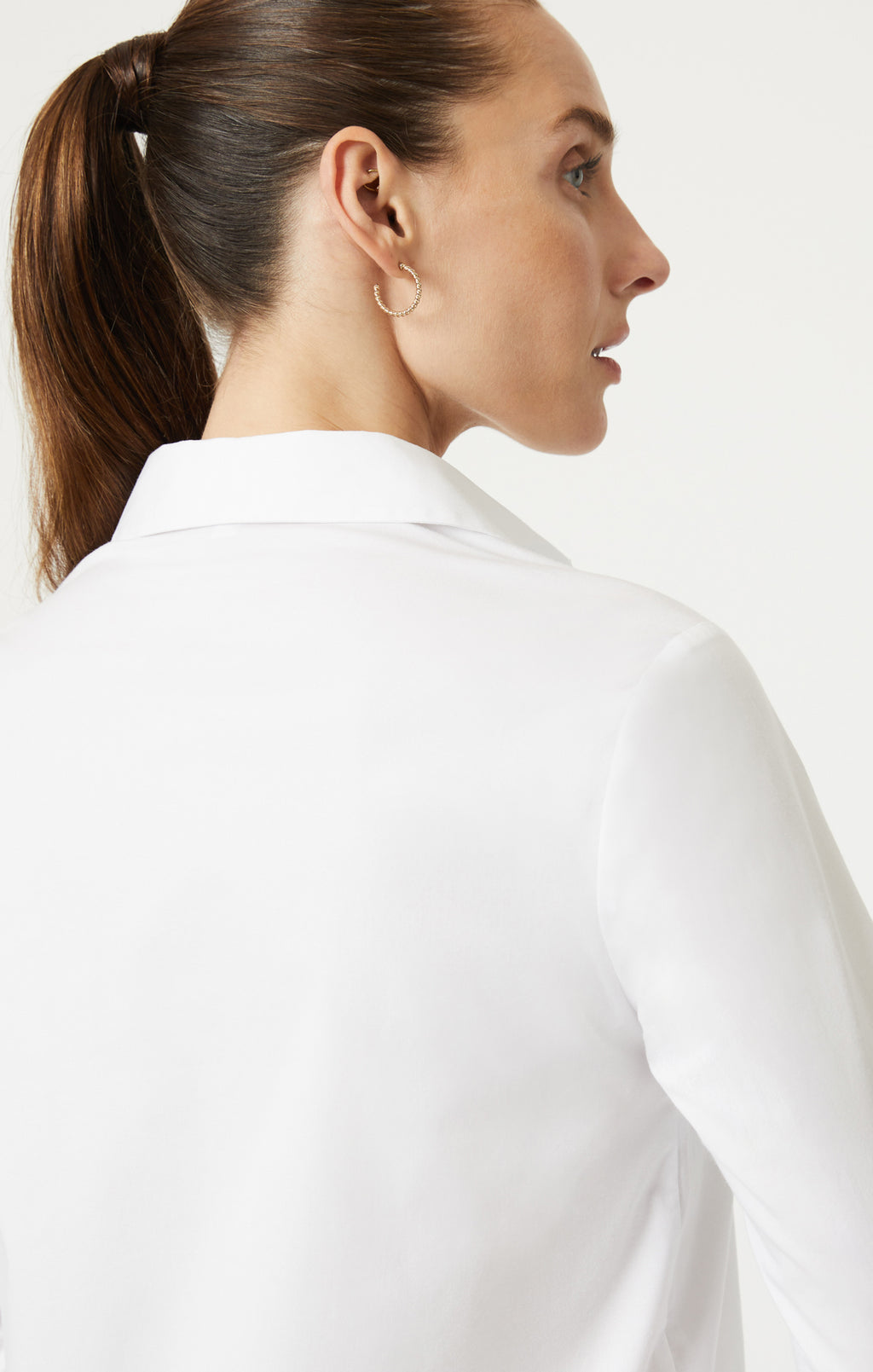 BUTTON-UP LONG SLEEVE SHIRT IN WHITE - Mavi Jeans
