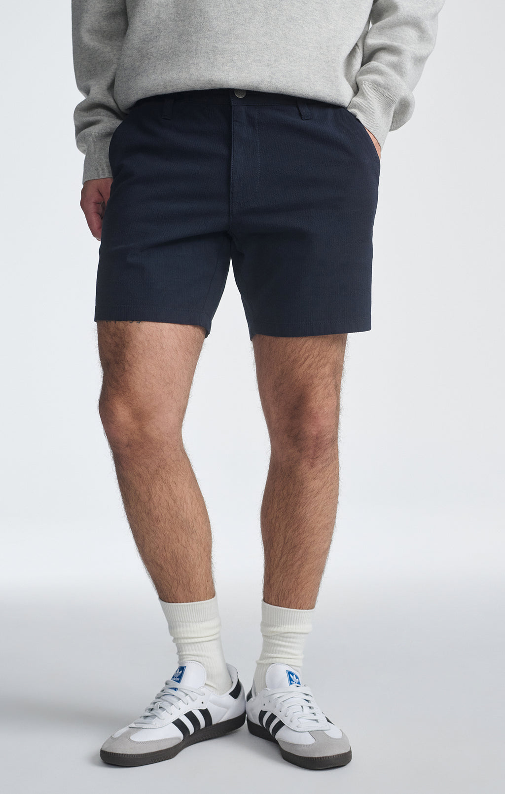 NATE SHORTS IN NAVY SEERSUCKER - Mavi Jeans