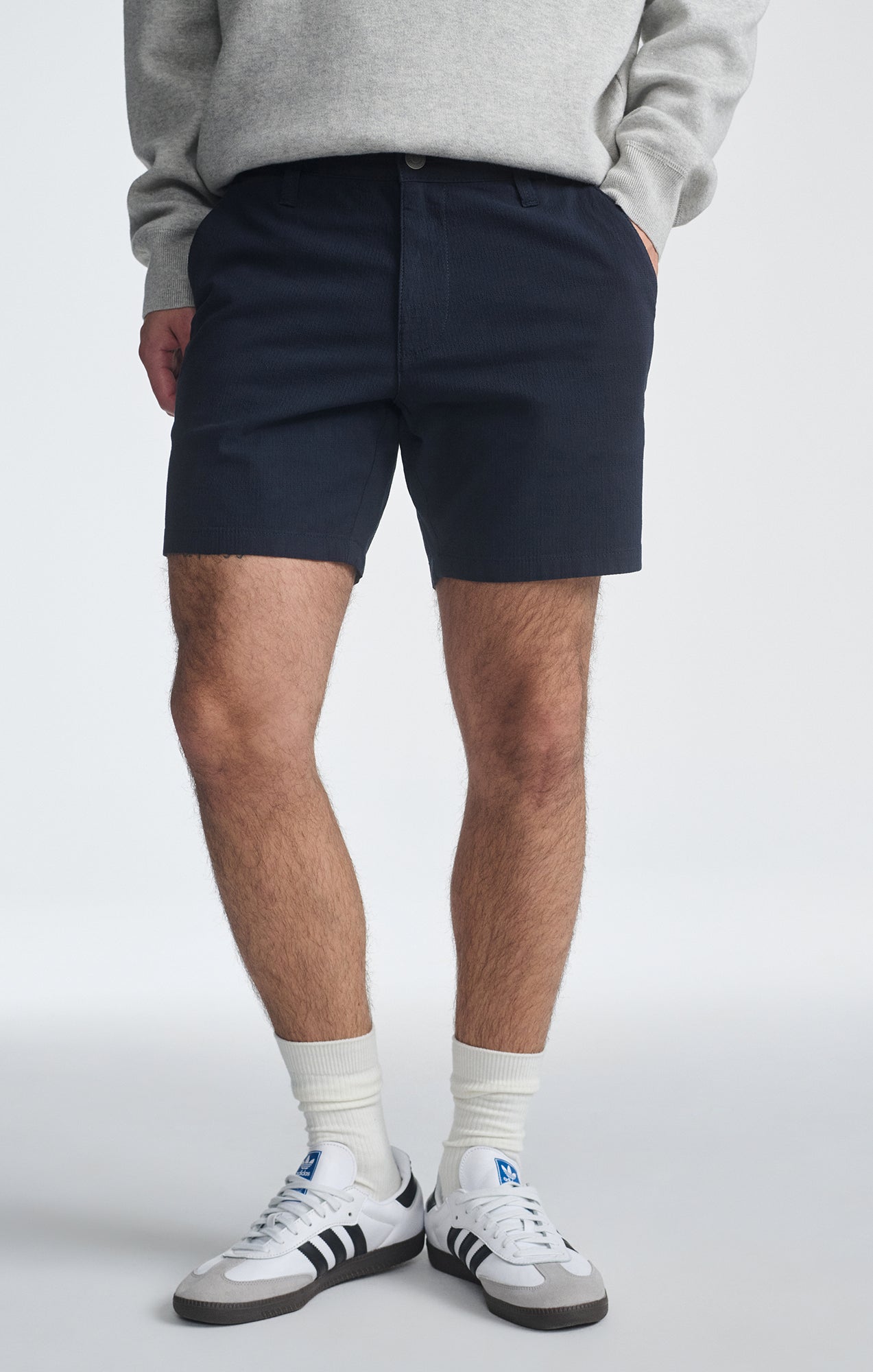 NATE SHORTS IN NAVY SEERSUCKER - Mavi Jeans