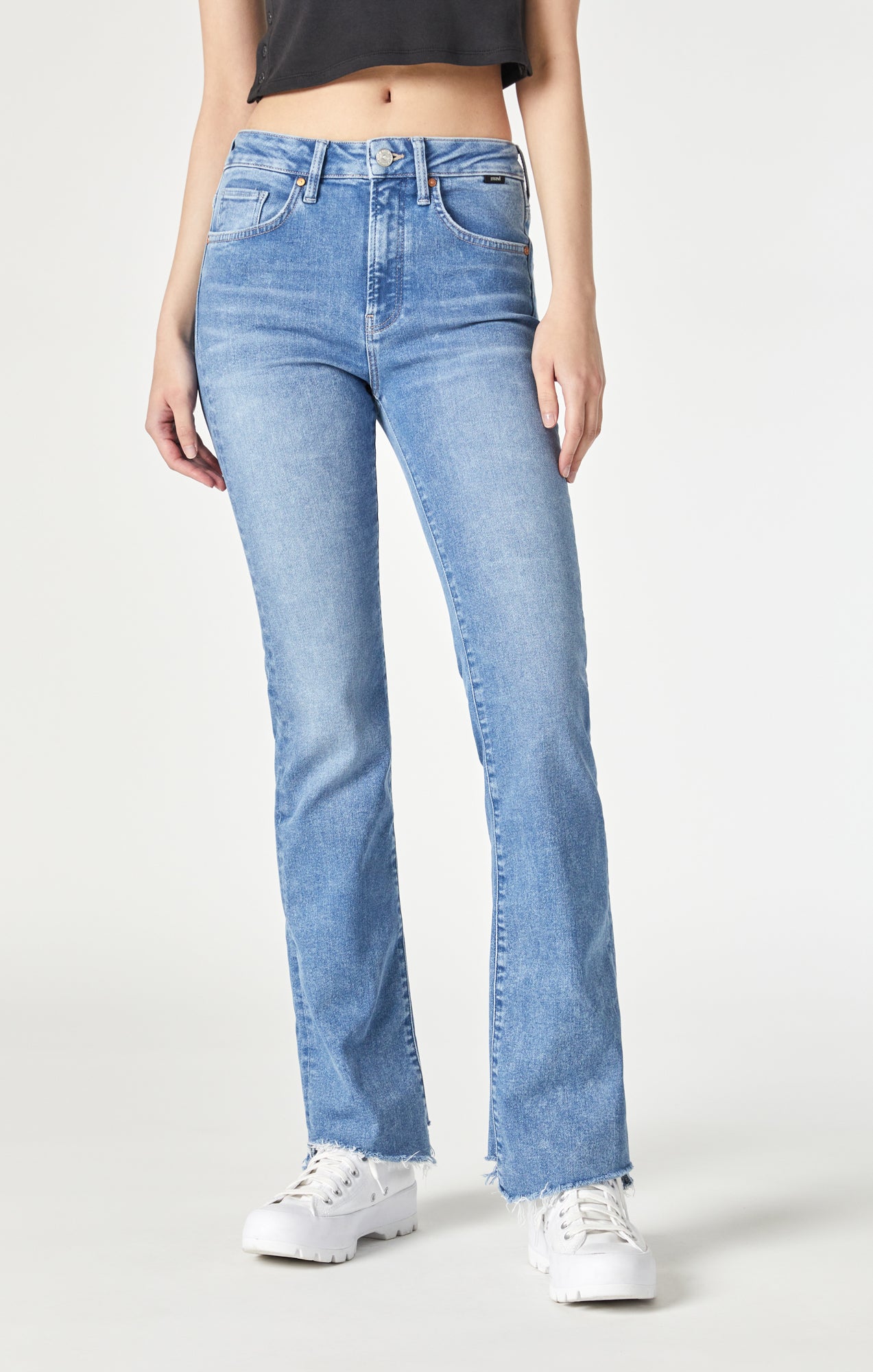 Capreze Women Buttoned Bootcut Jeans Casual Flare Denim Pants Bell Bottom  Jeans with Pockets Light Blue XS