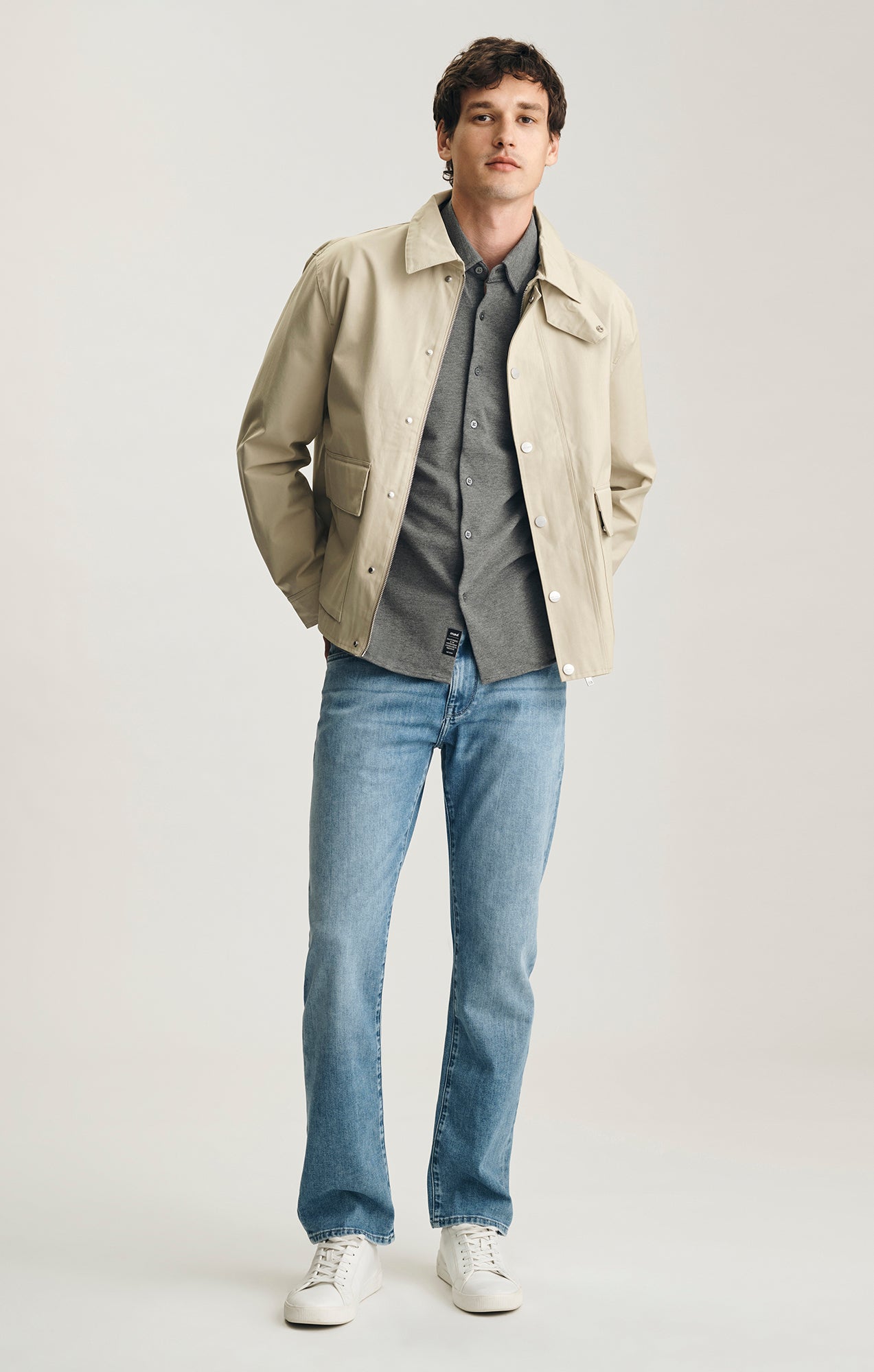 POCKET JACKET IN SPRAY GREEN - Mavi Jeans
