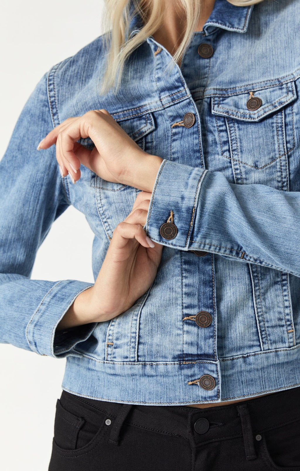 SAMANTHA DENIM JACKET IN BLEACH RANDOM NOLITA - Mavi Jeans