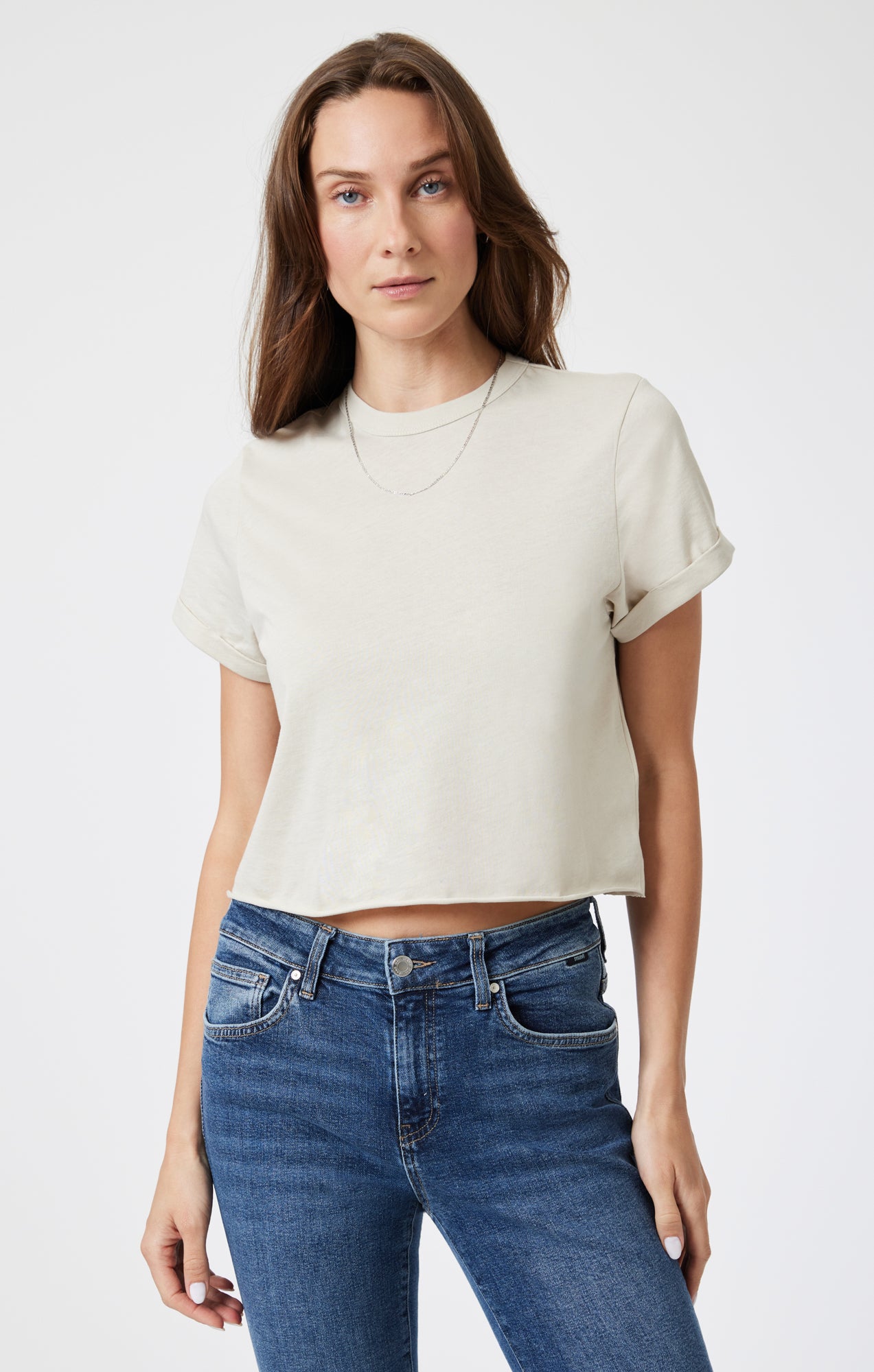 CROPPED T-SHIRT IN MOONSTRUCK - Mavi Jeans