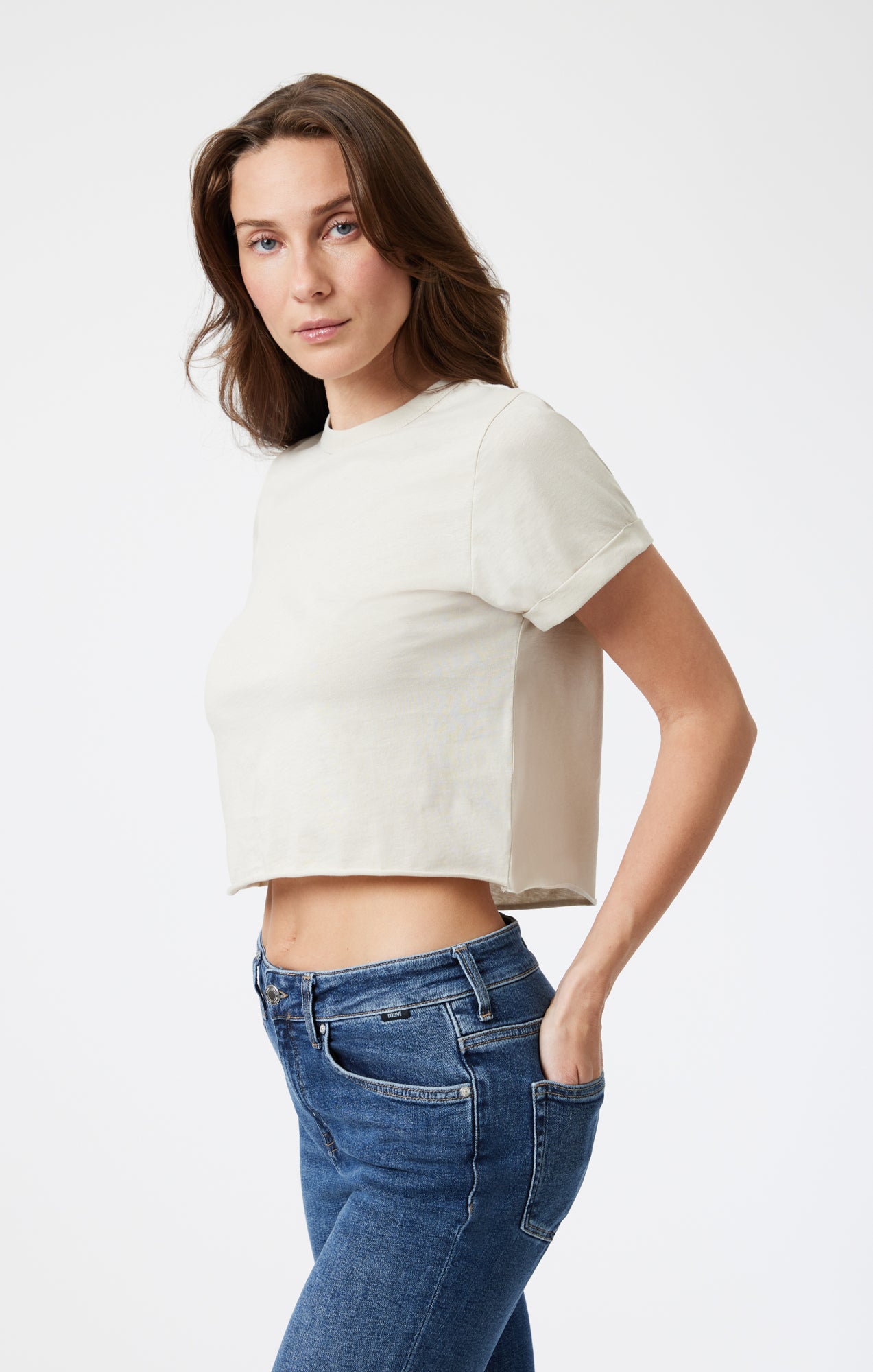 CROPPED T-SHIRT IN MOONSTRUCK - Mavi Jeans