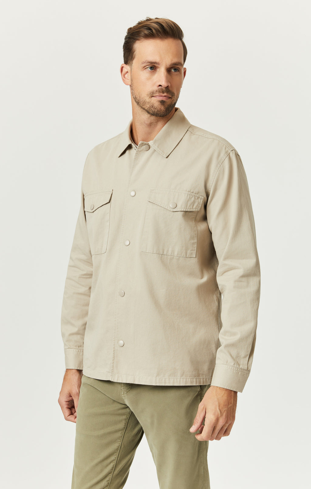 DOUBLE POCKET OVERSHIRT IN PURE CASHMERE - Mavi Jeans