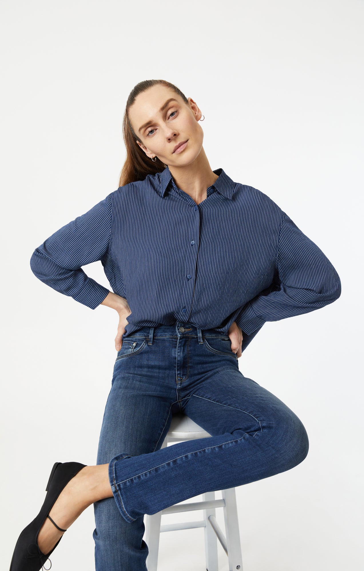 KENDRA STRAIGHT LEG IN INDIGO SUPERSOFT - Mavi Jeans
