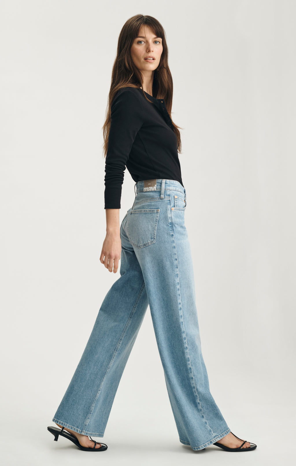FLORIDA WIDE LEG IN BLEACHED CLASSIC BLUE - Mavi Jeans