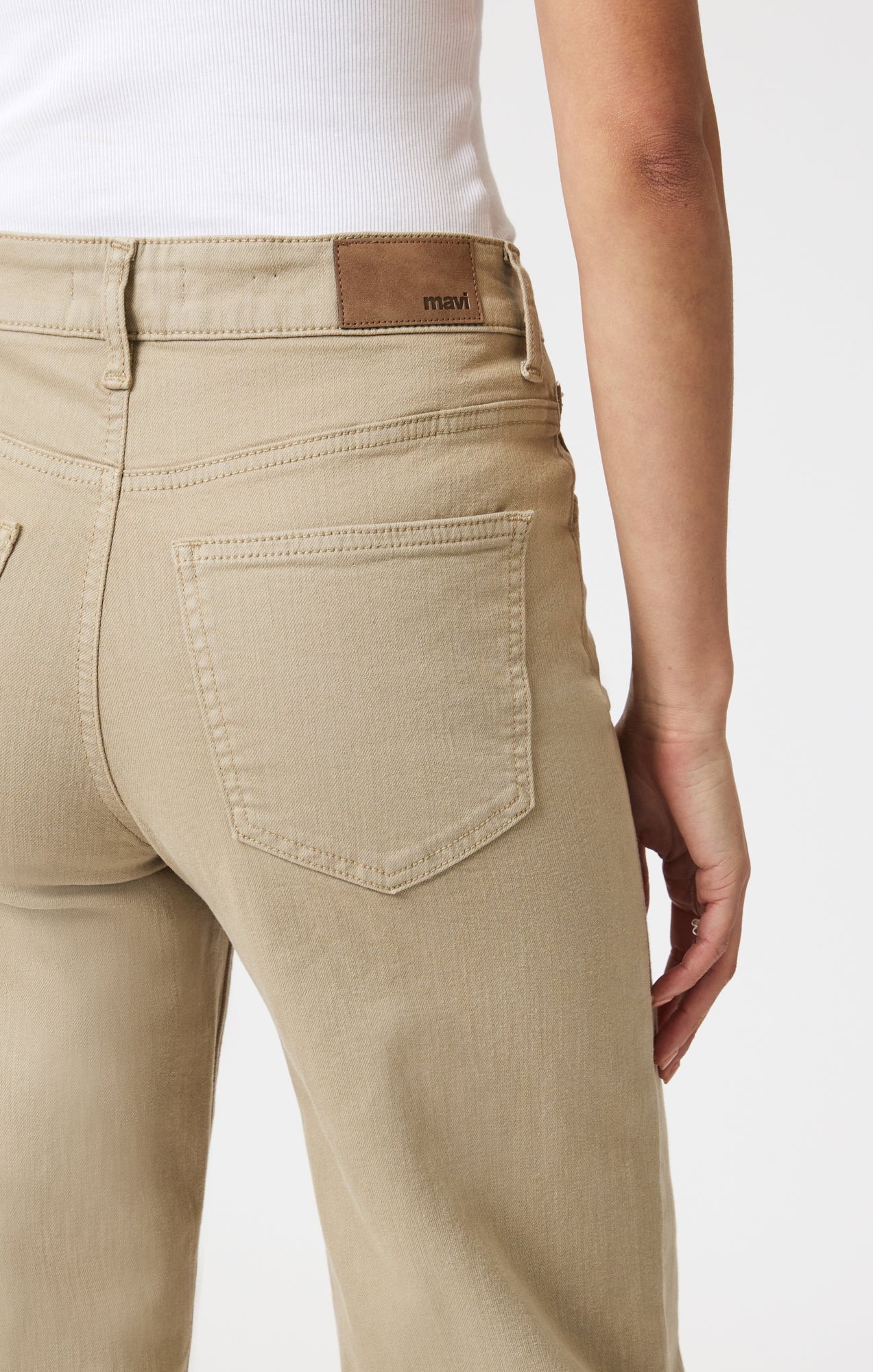 ALENA WIDE LEG IN SAGE GREEN FLEX BLUE - Mavi Jeans