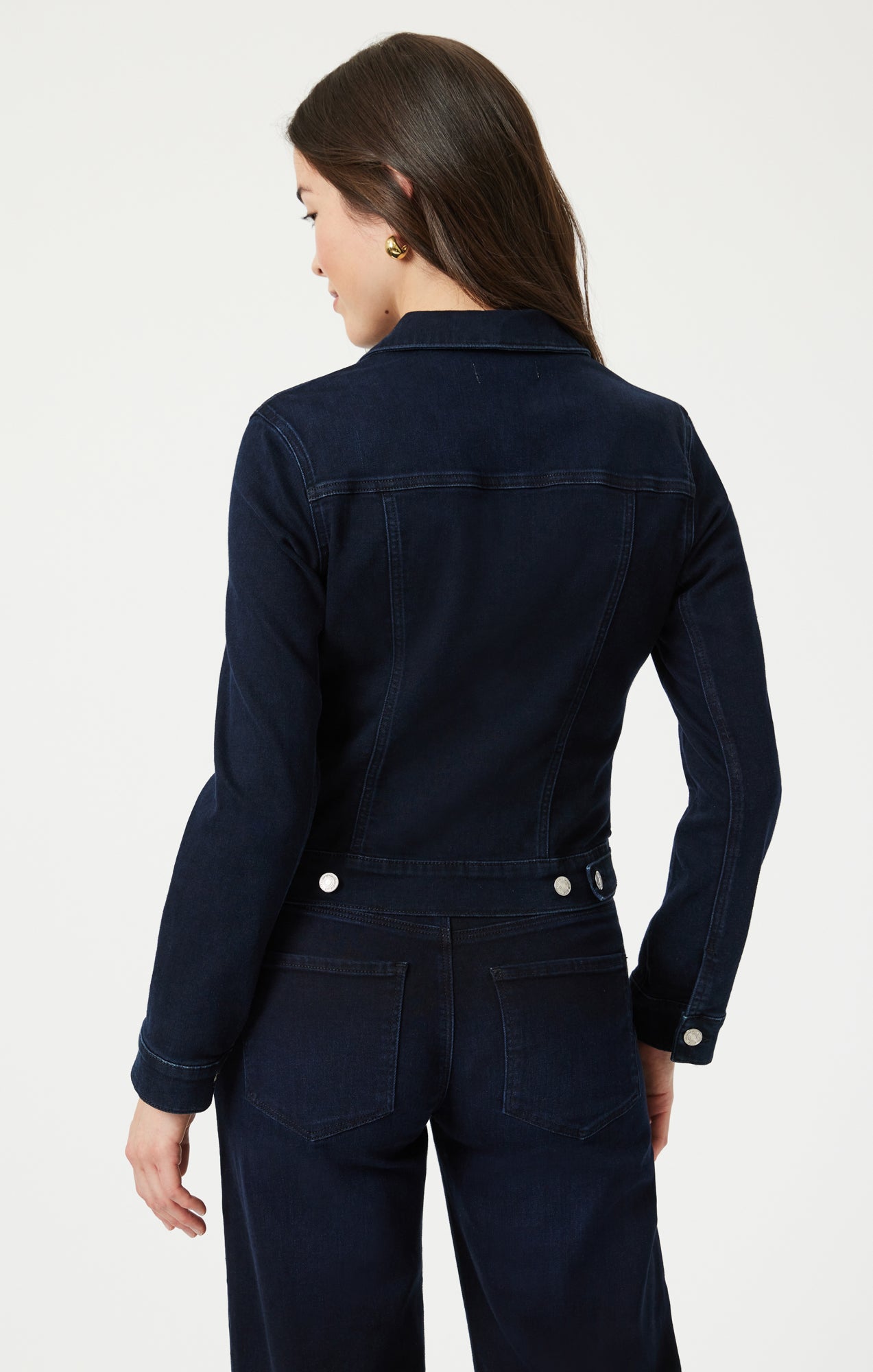 SAMANTHA JACKET IN MIDNIGHT FEATHER BLUE - Mavi Jeans