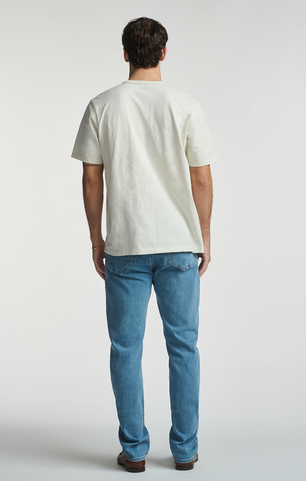 SLUB SHORT SLEEVE T-SHIRT IN FOGGY DEW - Mavi Jeans