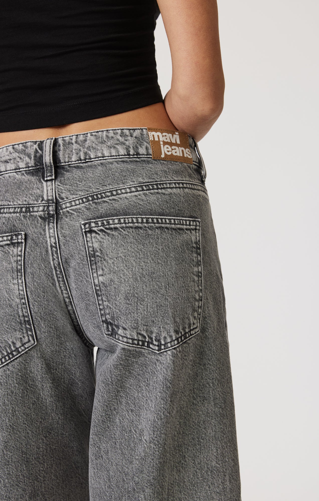 SIENA WIDE LEG IN LIGHT SMOKE DENIM - Mavi Jeans