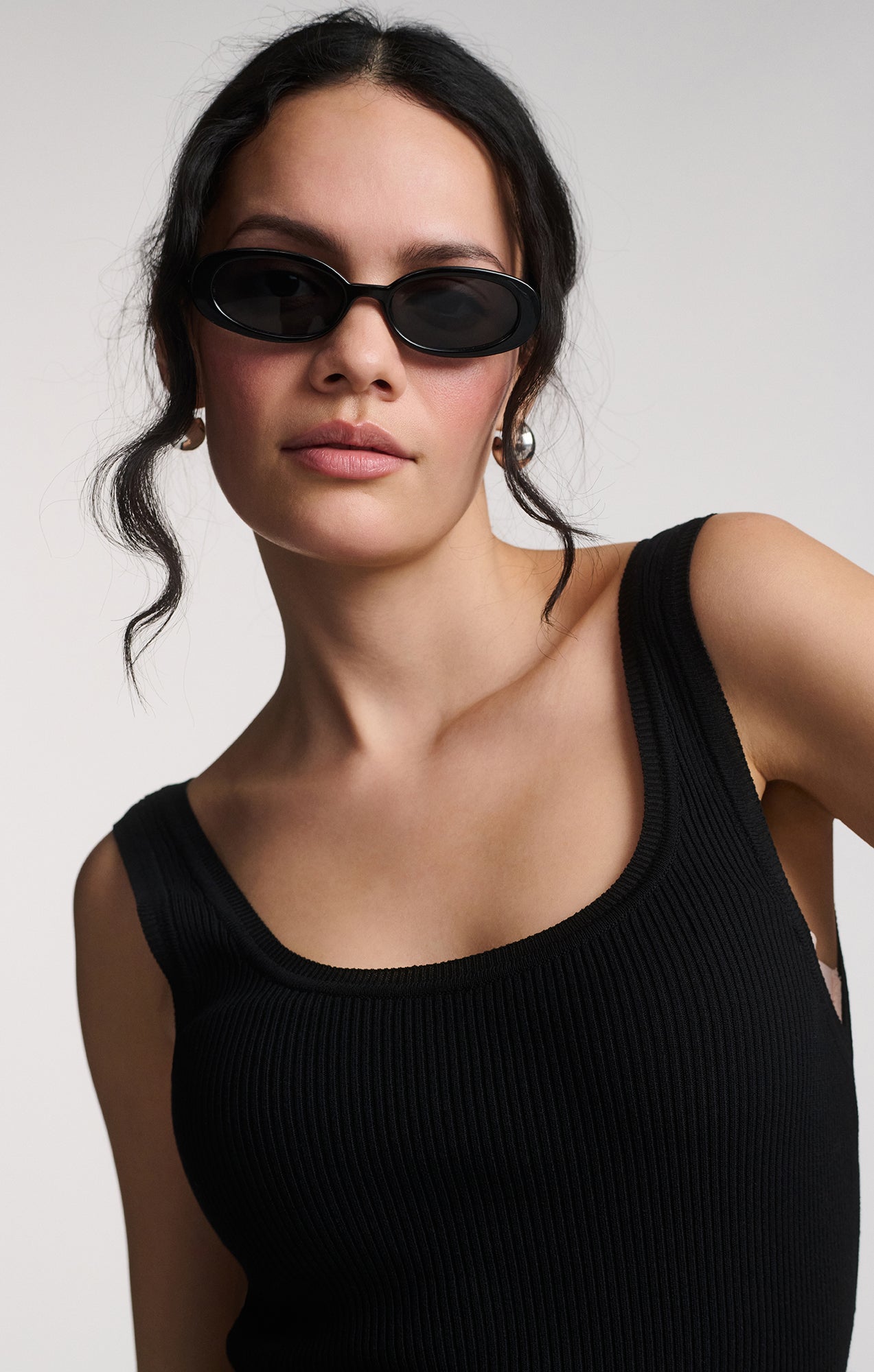 BASIC TANK TOP IN BLACK - Mavi Jeans