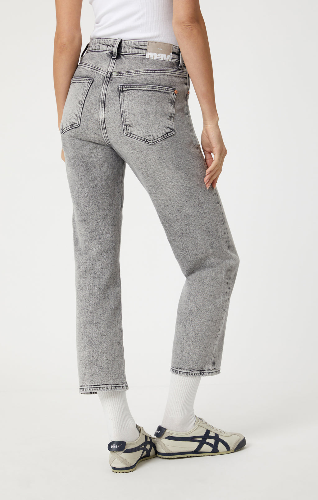SAVANNAH STRAIGHT LEG IN SMOKE RECYCLED BLUE - Mavi Jeans
