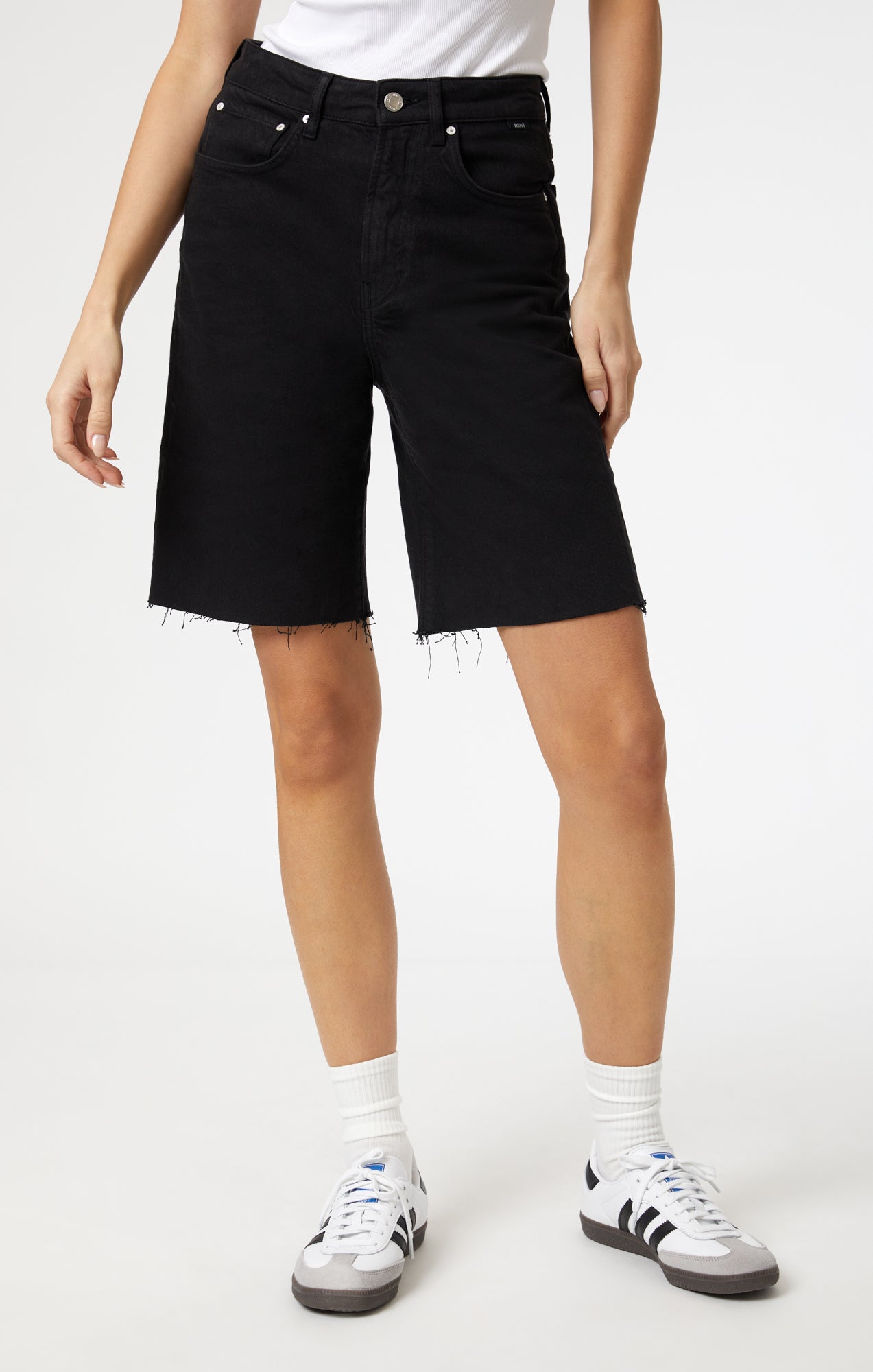 SELINA SHORTS IN BLACK DENIM - Mavi Jeans