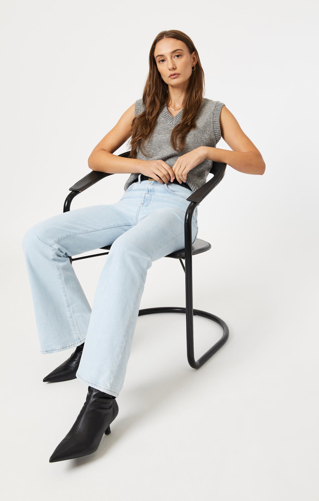 LOS ANGELES FLARE IN BLEACHED RECYCLED BLUE - Mavi Jeans