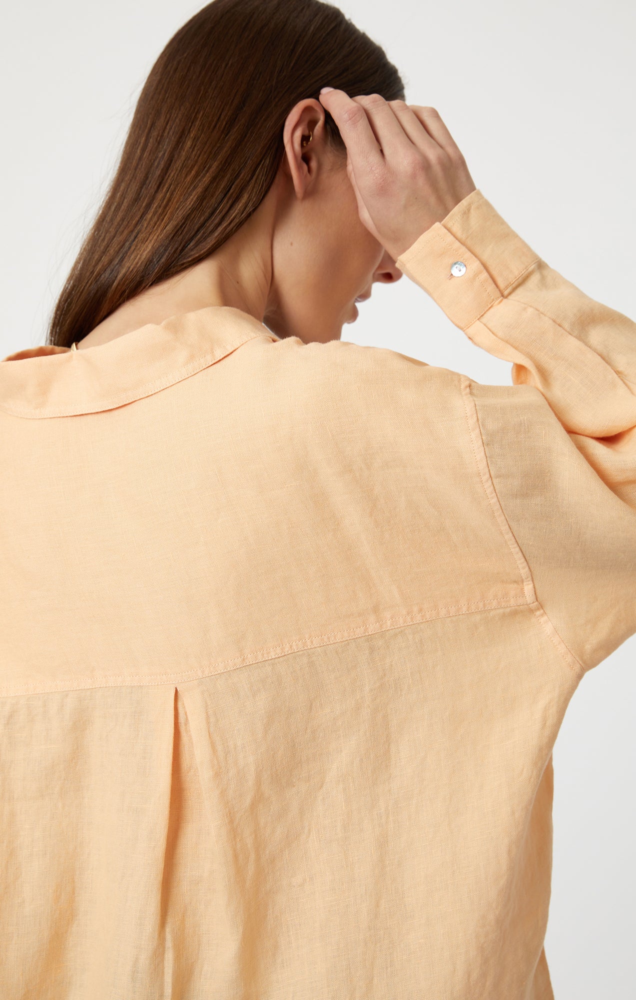 Mavi Women's Linen Button-Up Shirt In Caramel Cream – Mavi