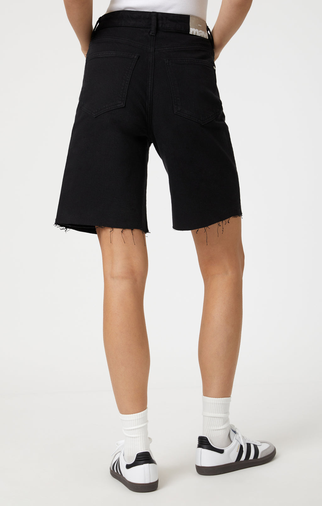 SELINA SHORTS IN BLACK DENIM - Mavi Jeans