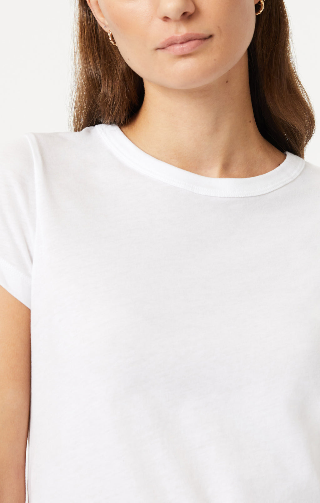SLIM CREW NECK T-SHIRT IN WHITE - Mavi Jeans