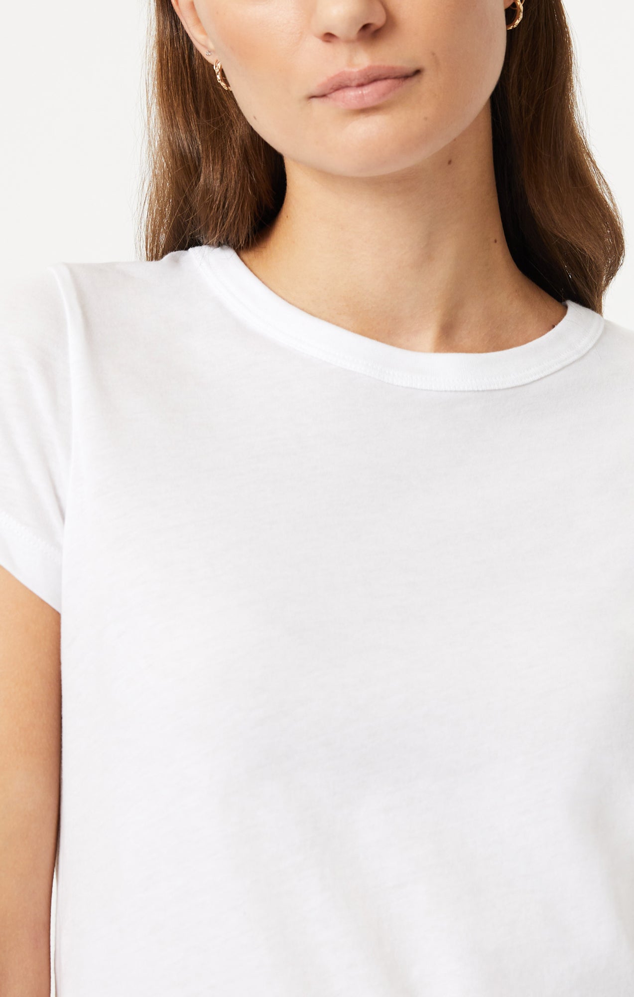 SLIM CREW NECK T-SHIRT IN WHITE - Mavi Jeans