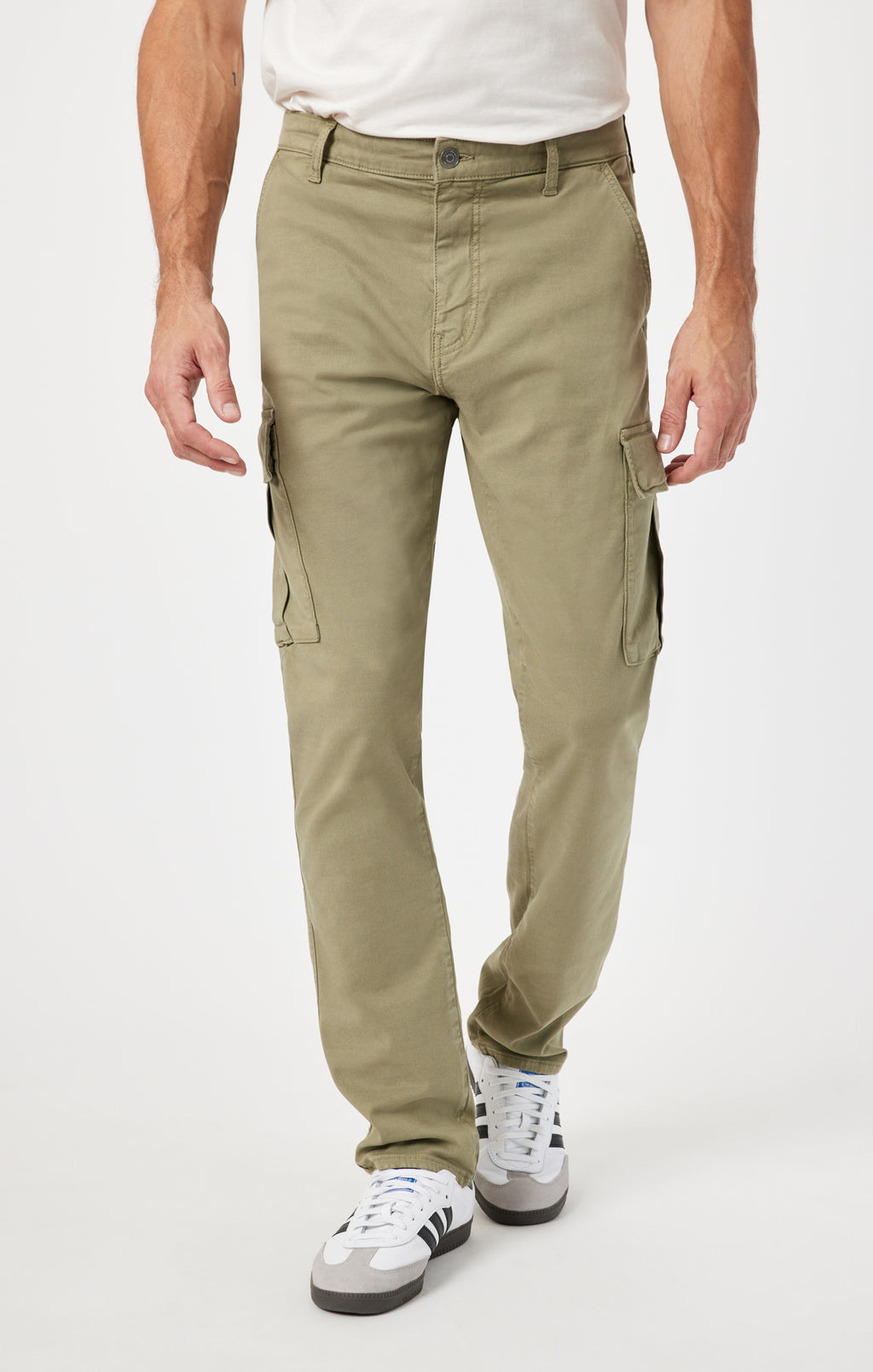 SAM SLIM STRAIGHT CARGO IN DEEP GREEN LUXE TWILL - Mavi Jeans