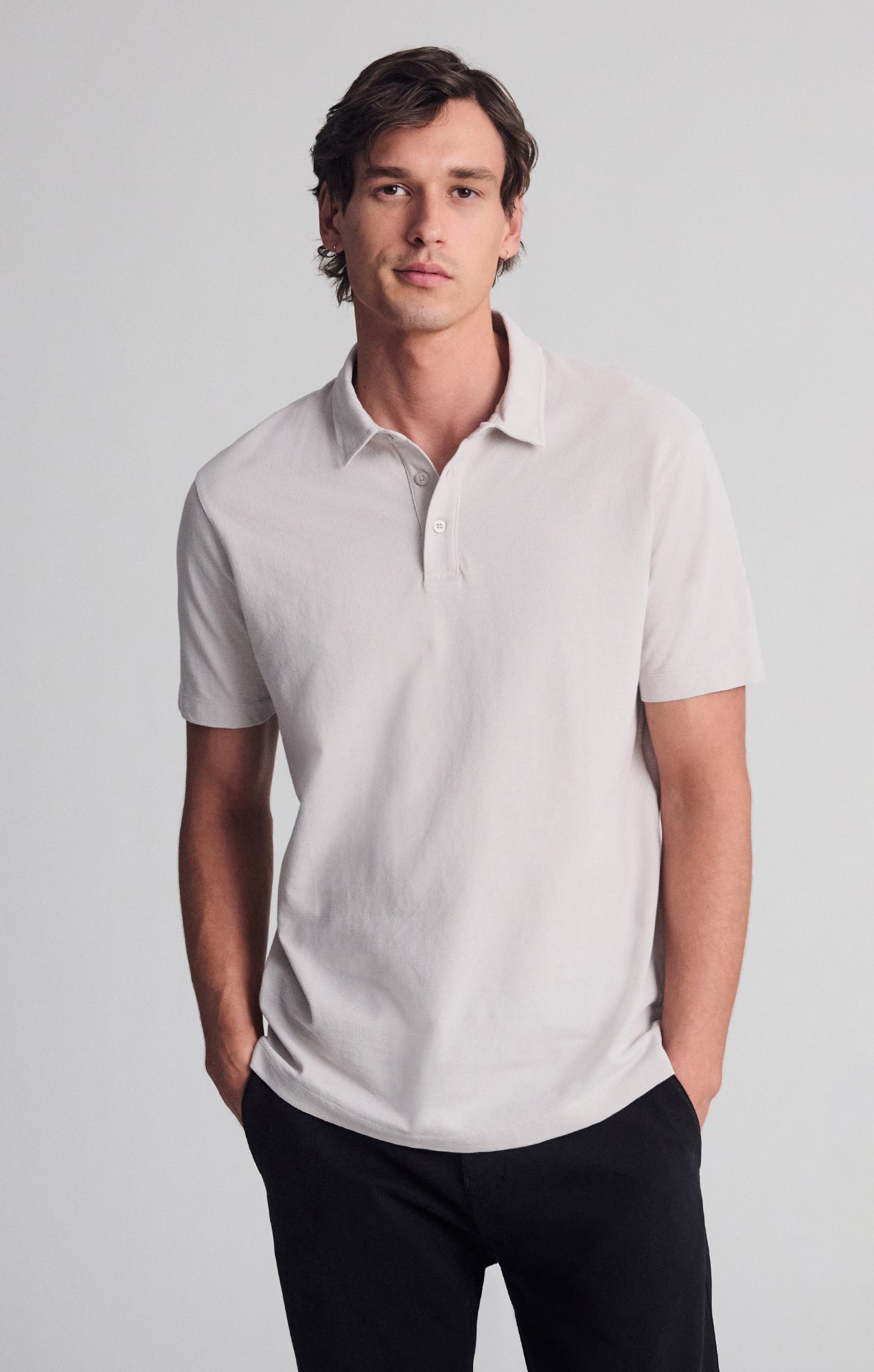 POLO SHIRT IN GRAY VIOLET