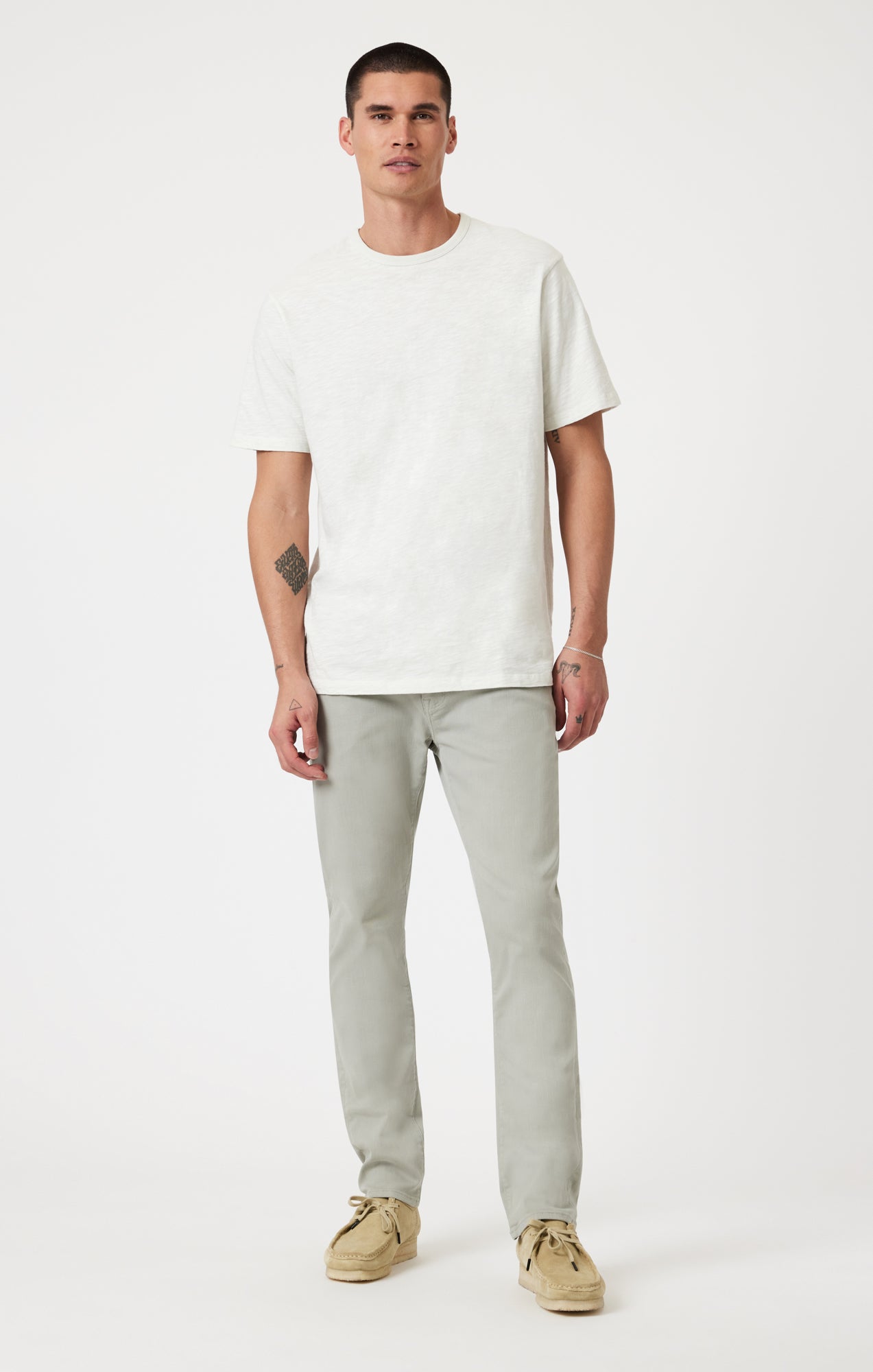 MARCUS SLIM STRAIGHT LEG IN LIGHT SAGE SUPERMOVE - Mavi Jeans