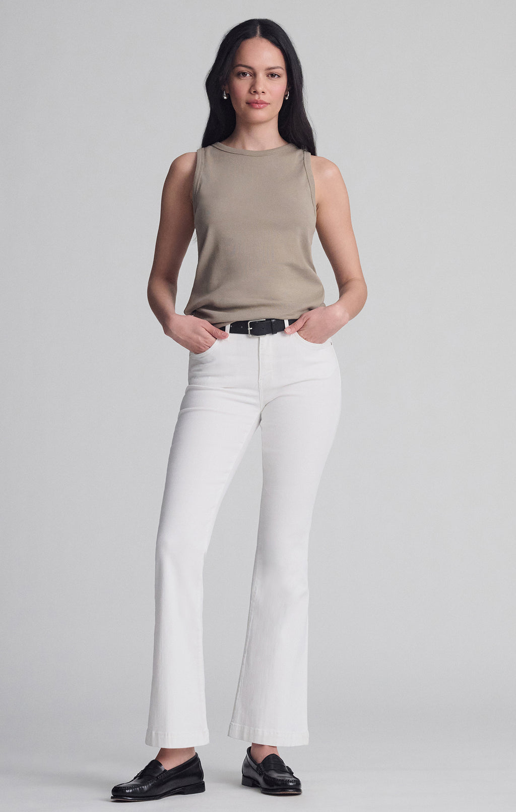 CONTOUR TANK TOP IN ROASTED CASHEW - Mavi Jeans