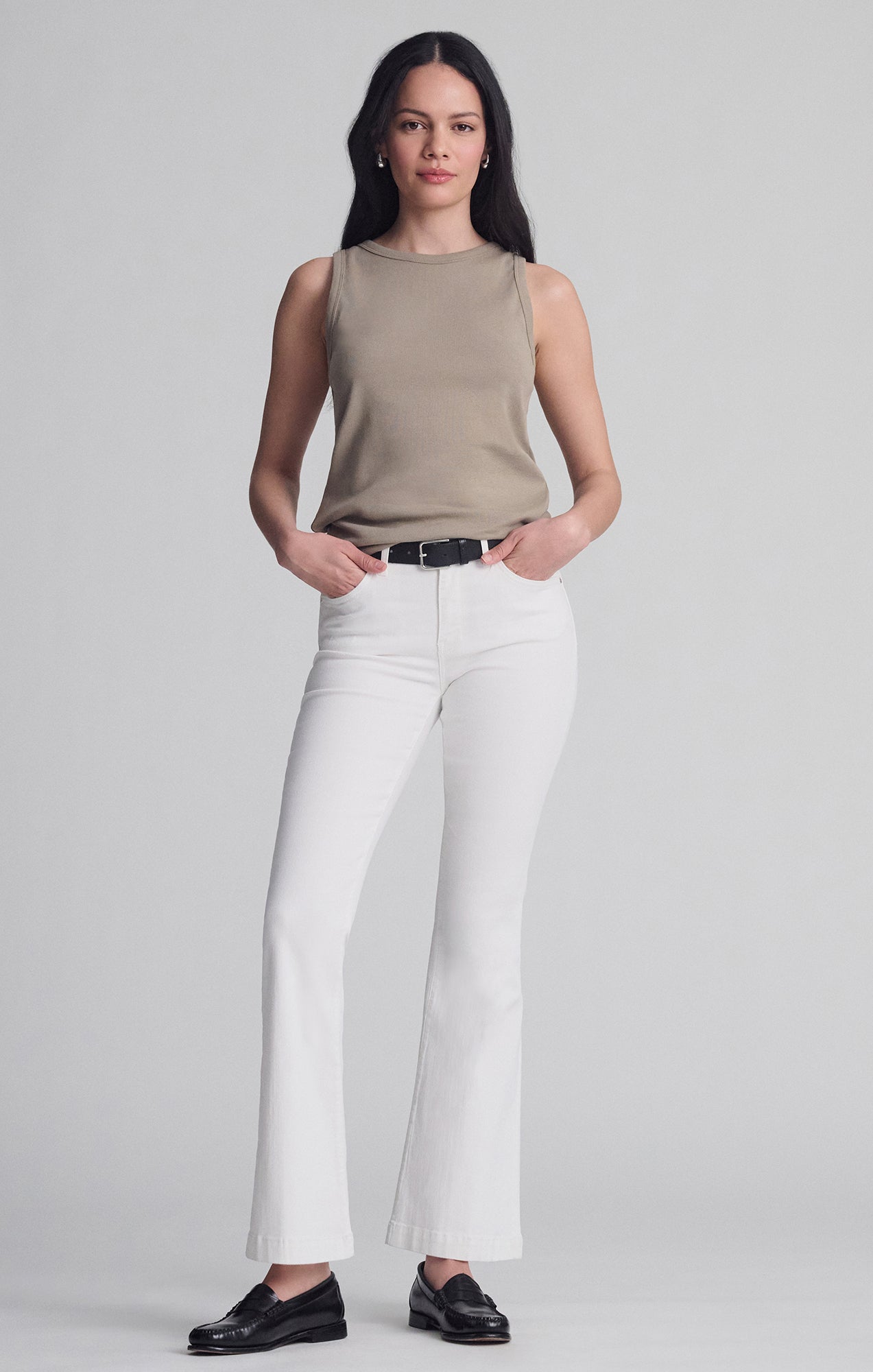 CONTOUR TANK TOP IN ROASTED CASHEW - Mavi Jeans