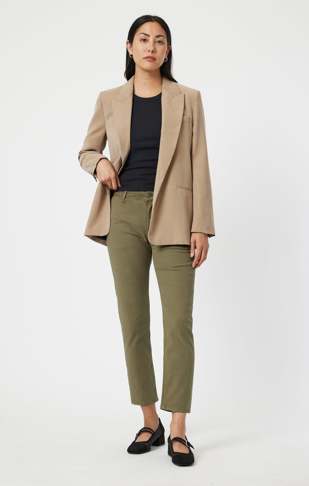 BROOKE SLIM CHINO IN GREEN LUXE TWILL - Mavi Jeans