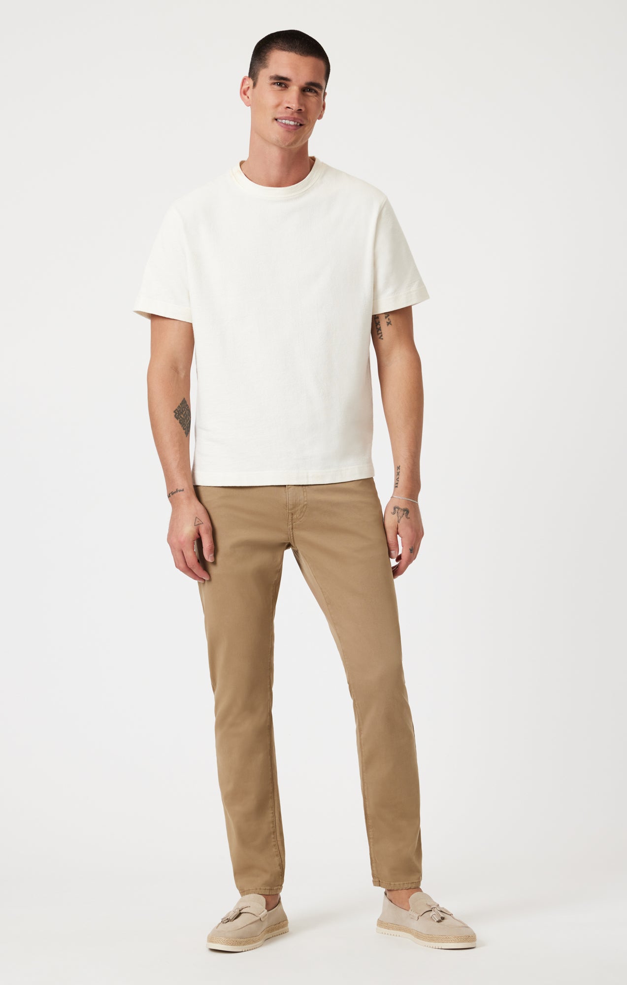 MARCUS SLIM STRAIGHT LEG IN KHAKI CASUAL TWILL - Mavi Jeans