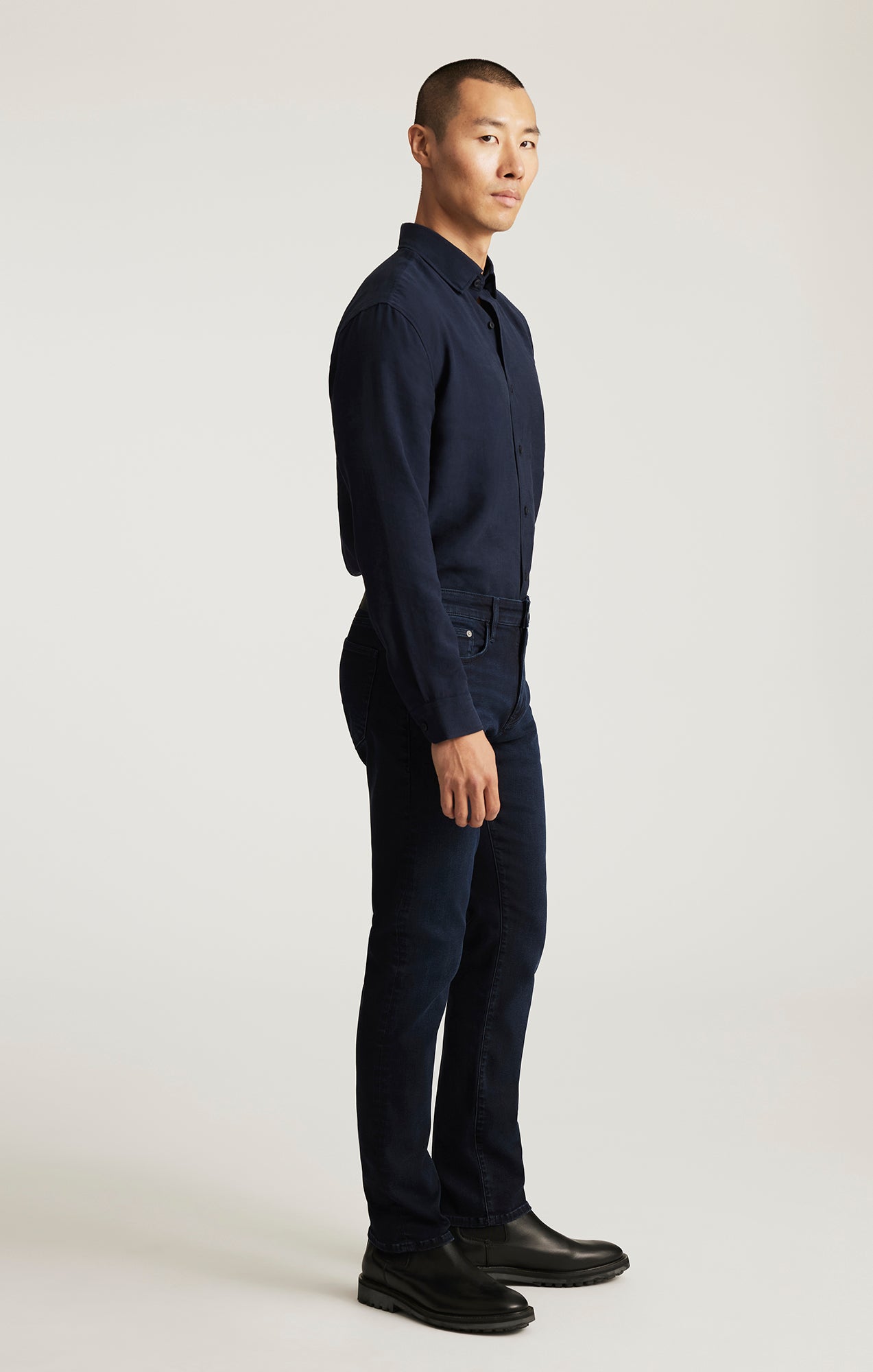 JAKE SLIM LEG IN INK BRUSHED SUPERMOVE - Mavi Jeans