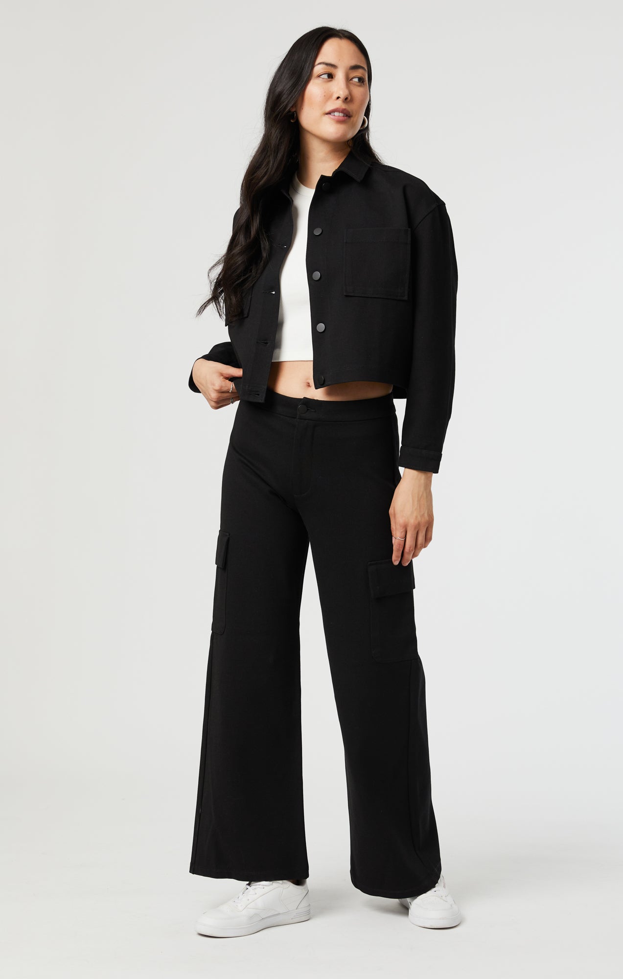SHIRLEY JACKET IN BLACK MOVE STRETCH - Mavi Jeans