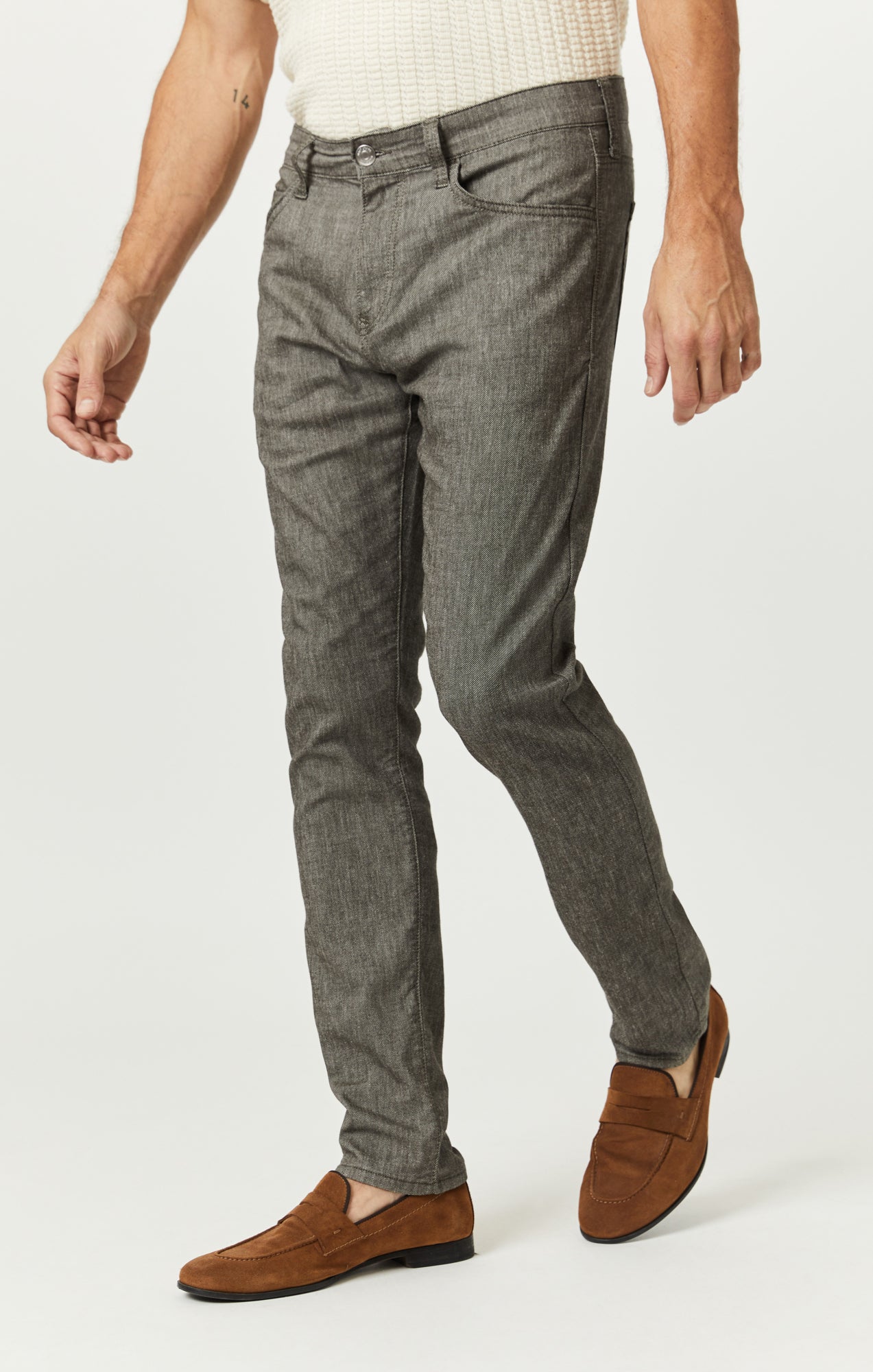JAKE SLIM LEG IN GREEN LINEN - Mavi Jeans