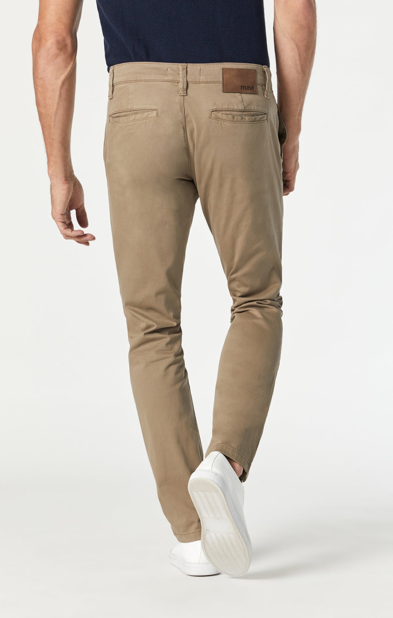 JOHNNY SLIM LEG CHINO IN BRITISH KHAKI TWILL - Mavi Jeans